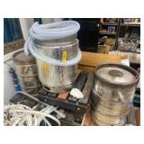 Kegs and Wheeled Cart