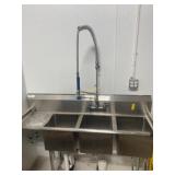 Stainless Steel 3 Bay Sink