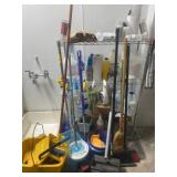 Metro Shelf and Cleaning Supplies