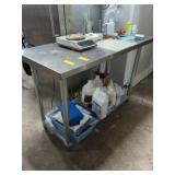 Stainless Steel Table with Shelf