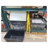 8 Storage Totes with Lids and Cooler