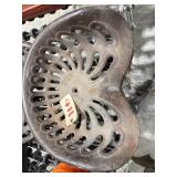 Cast iron tractor seat