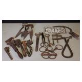 License Plate & Vintage Tools