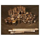 Metric Sockets, and Extensions, 3/8' drive