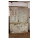 LATE 1800'S-1900'S STEP BACK OR FLAT WALL CUPBOARD