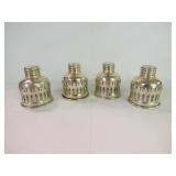 STERLING SILVER SCREW IN CANDLE HOLDERS