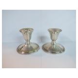 WEIGHTED STERLING CANDLESTICKS