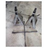 Two 6-Ton Vehicle Jacks and 4-Way Lug Wrench