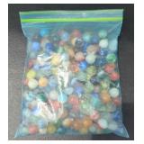 Quart Sizes Bag of Assorted Glass Marbles