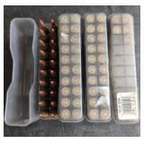 243 Reloaded Rounds in Plastic Storage Cases