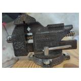 Smaller Bench Vise Mounted on Board