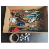Hand Tools, Hex Keys, Lug Nuts, and Tape Lot