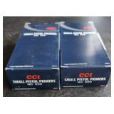 CCI Small Pistol Primers No. 500, Lot of 2000