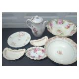 (2) Boxes Of Rose China Pieces