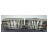 Two Plastic Multi-Drawer Storage Cabinet