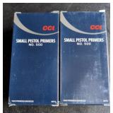CCI Small Pistol Primers No. 500, Total of 2000