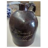 Advertising Jug with Script Decoration