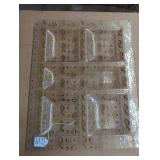 Glass Serving Tray with Gold Decorative Pattern
