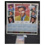 1963 Elvis Calendar Insert and 1993 Hologram
