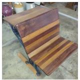 Vintage Wood and Cast Iron School Desk