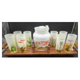 Arizona Cacti Glass and Pitcher Set With Tray