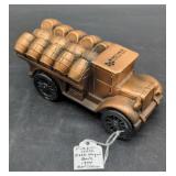 Cast Metal Beer Wagon Bank by Banthrico