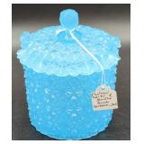 Fenton Daisy & Buttons Jar & Lid