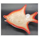 Murano-Style Glass Fish-Shaped Bowl