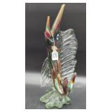 Hand-Blown Glass Sailfish Sculpture