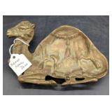 Brass Camel-Shaped Decorative Plate
