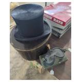 Knox Beaver Hat with Box and Military Goggles