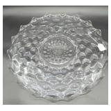 Fostoria Glass Cake Plate with Scalloped Edge