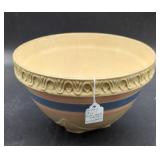 McCoy Stoneware Mixing Bowl with Ribbed Detail