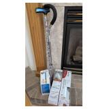 Safety and Mobility Aid Set with Cane and Accessor