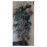 Artificial Bamboo Tree in Wicker Basket