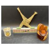 Decorative Items and Woven Basket