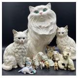 Ceramic Cat Figurines