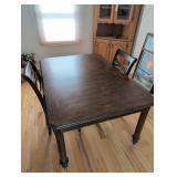 Wood Dining Table with Two Chairs