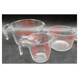 Pyrex Glass Measuring Cups
