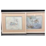 Framed Illustrative Artwork