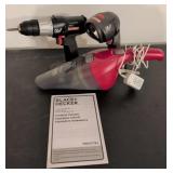 Black+Decker Drill, Flashlight, and Cordless Vacuu
