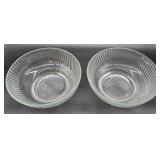 Ribbed Glass Bowls