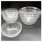 Clear Glass Mixing and Serving Bowl Set