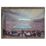 Framed Football Stadium Print With Crowd Scene