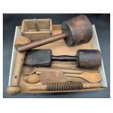 Wooden Kitchen and Utility Tools