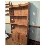 Wooden Shelf Unit with Heart Cutouts