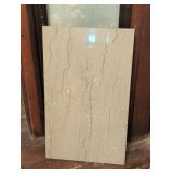 Rectangular Marble Slab with Veined Pattern