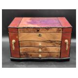 JW Wood and Lacquer Jewelry Box