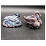 Slag Glass Miniature Figures, 1982