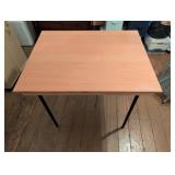 Wood Table With Metal Legs